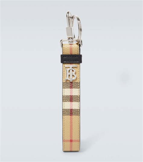 burberry check keychain|Burberry lip gloss keychain.